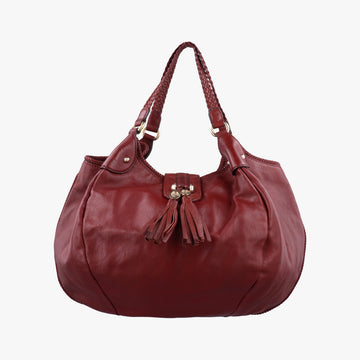 Marrakech Large Hobo Burgundy Leather 257029 H9343181マラケシュ ラージ ホーボー ワインレッド レザー 257029 H9343181