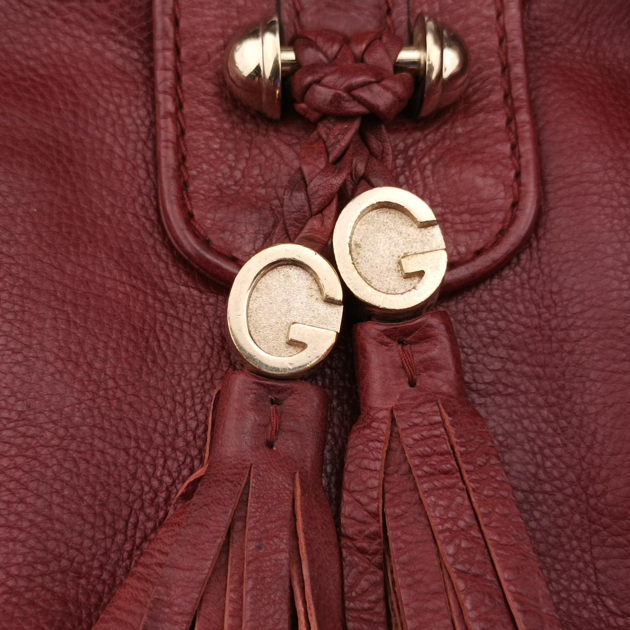 Marrakech Large Hobo Burgundy Leather 257029 H9343181マラケシュ ラージ ホーボー ワインレッド レザー 257029 H9343181