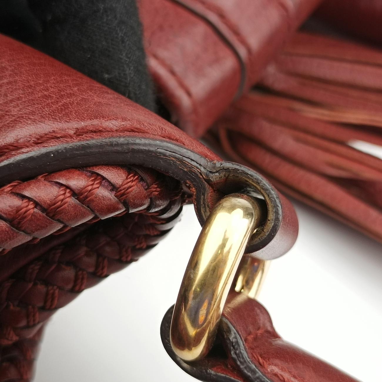 Marrakech Large Hobo Burgundy Leather 257029 H9343181マラケシュ ラージ ホーボー ワインレッド レザー 257029 H9343181