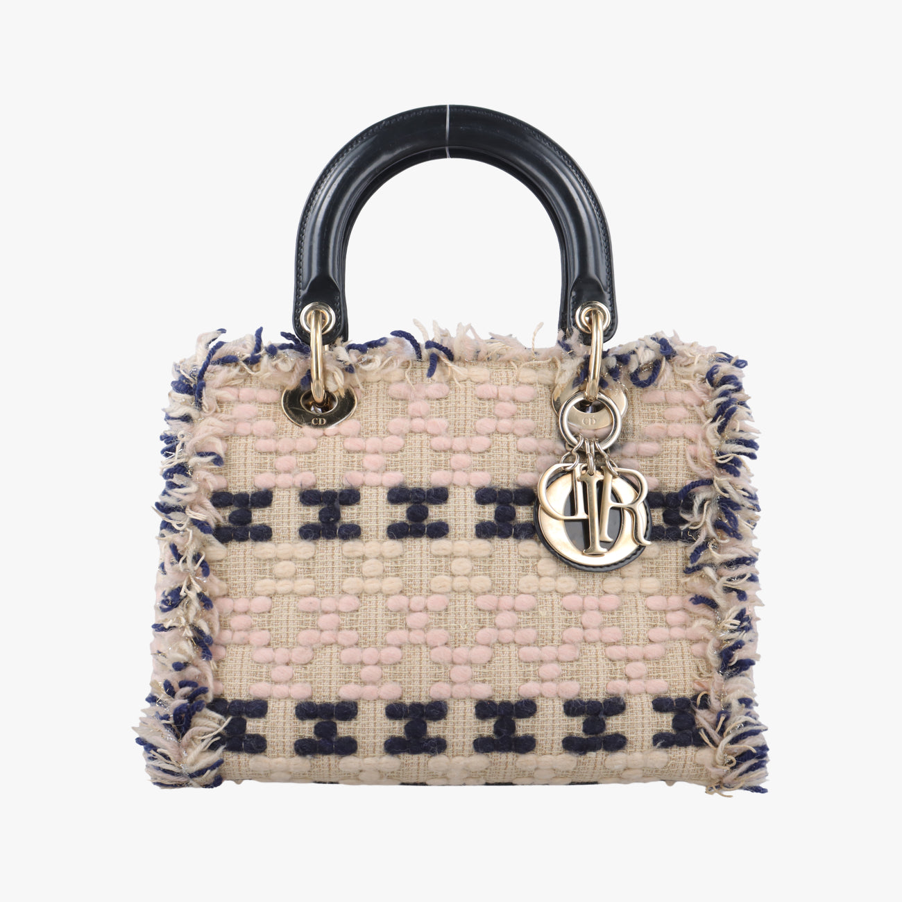 Lady Dior Beige×Multicolour Tweed 02-MA-0172レディディオール ベージュ×マルチカラー ツイード 02-MA-0172