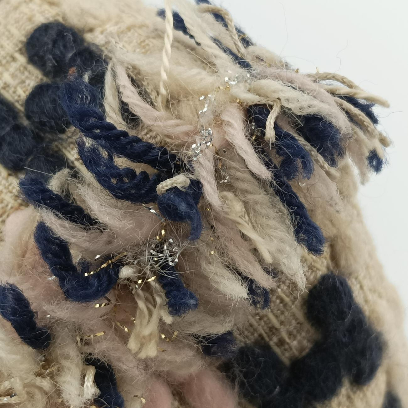 Lady Dior Beige×Multicolour Tweed 02-MA-0172レディディオール ベージュ×マルチカラー ツイード 02-MA-0172