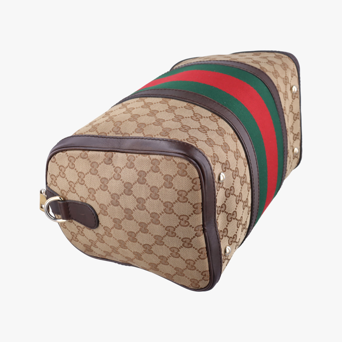 Sherry Line Beige x green x red PVC coated canvas 247205 F012290725シェリーライン ベージュ×グリーン×レッド PVCコーティングキャンバス 247205 F012290725