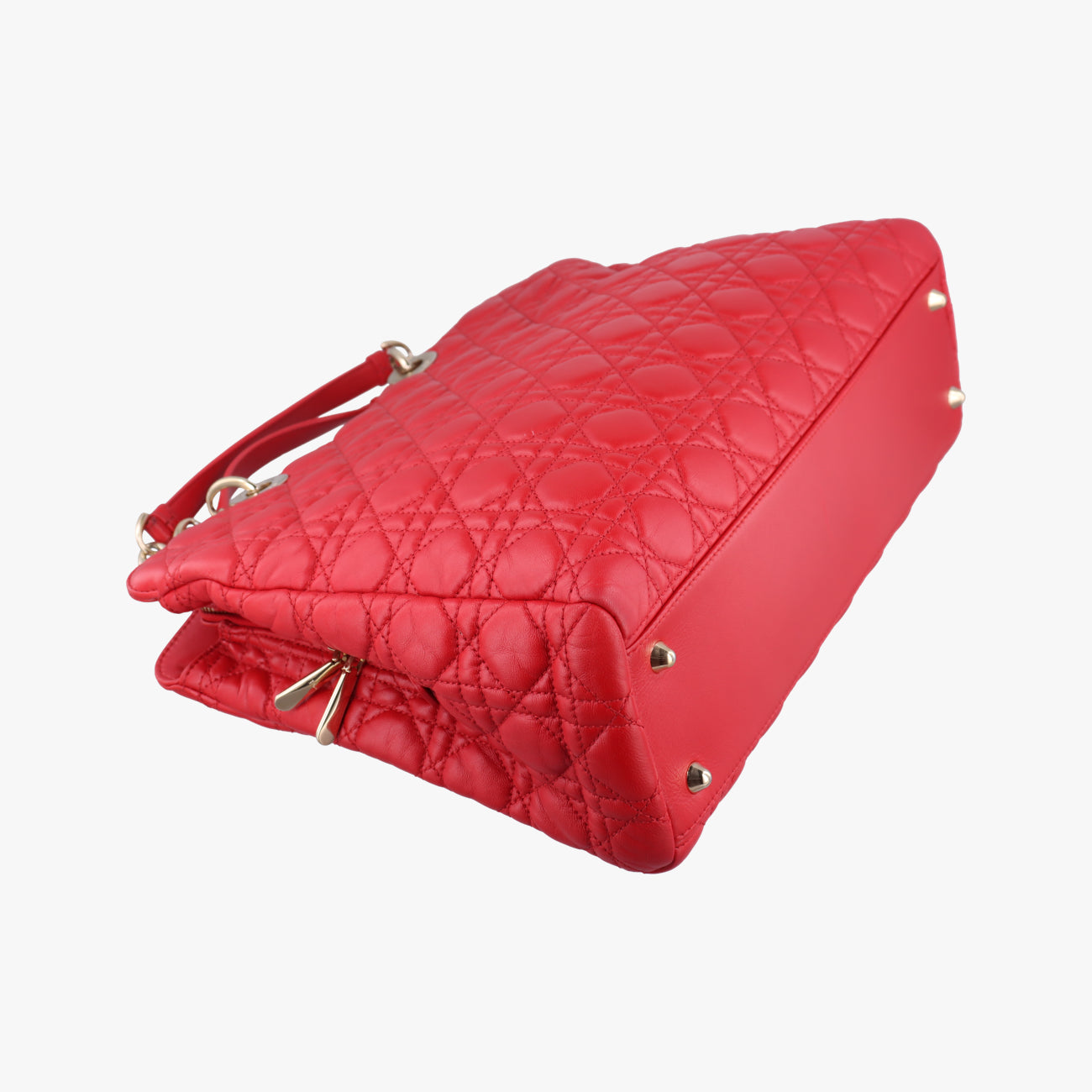 Cannage Dior Soft Shopping Red lambskin 01-BO-1103ディオールソフト レッド ラムスキン 01-BO-1103