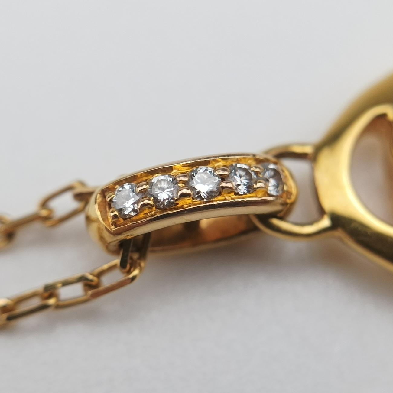 Logo Double C de Cartier Golden AU750 YH7923ロゴドゥーブルC ドゥ カルティエ ゴールド AU750 B7219200 YH7923