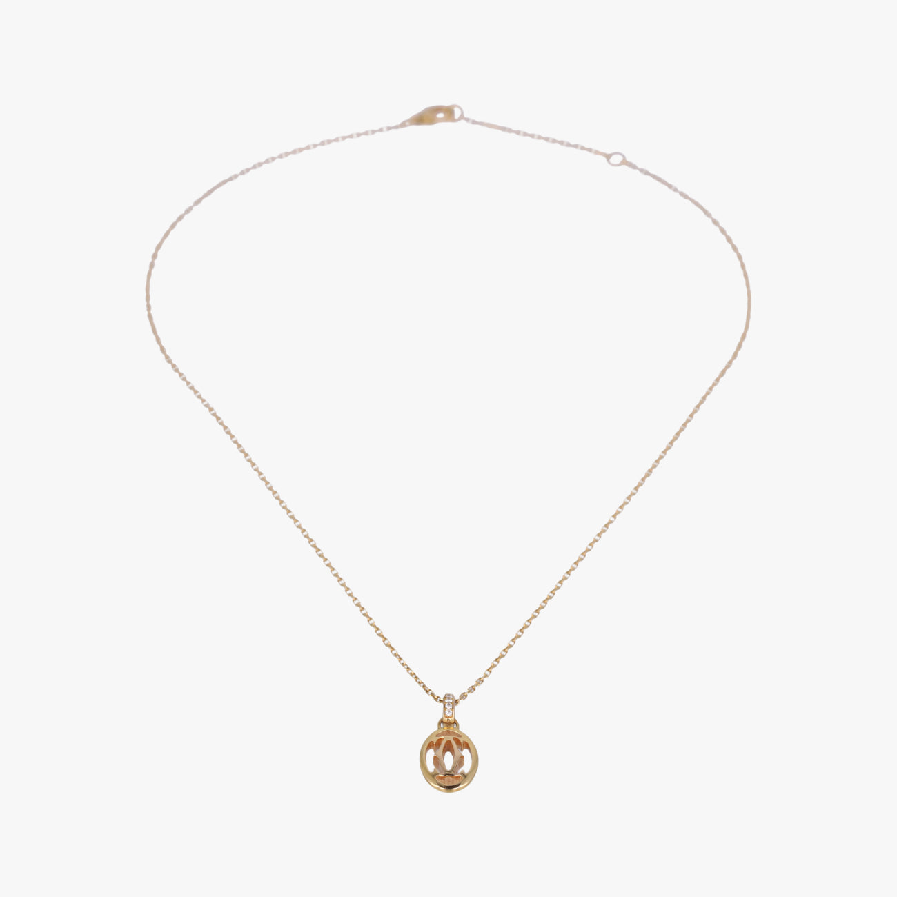 Logo Double C de Cartier Golden AU750 YH7923ロゴドゥーブルC ドゥ カルティエ ゴールド AU750 B7219200 YH7923
