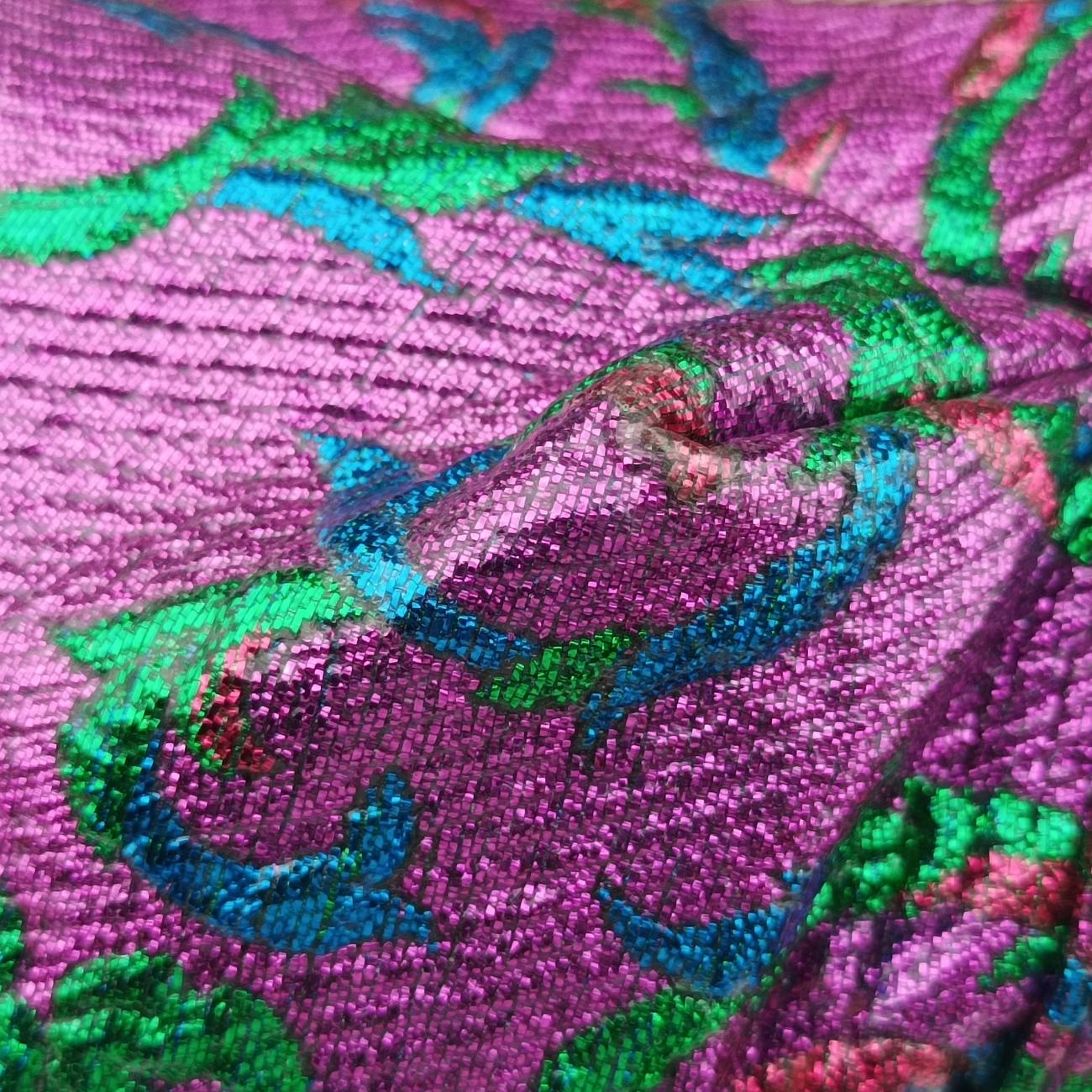 Brocade Techpack Tiger PurplexMulticolour PVC coated canvas 466467 E021641973ブロケード テックパック パープルxマルチカラー PVCコーティングキャンバス 466467 E021641973