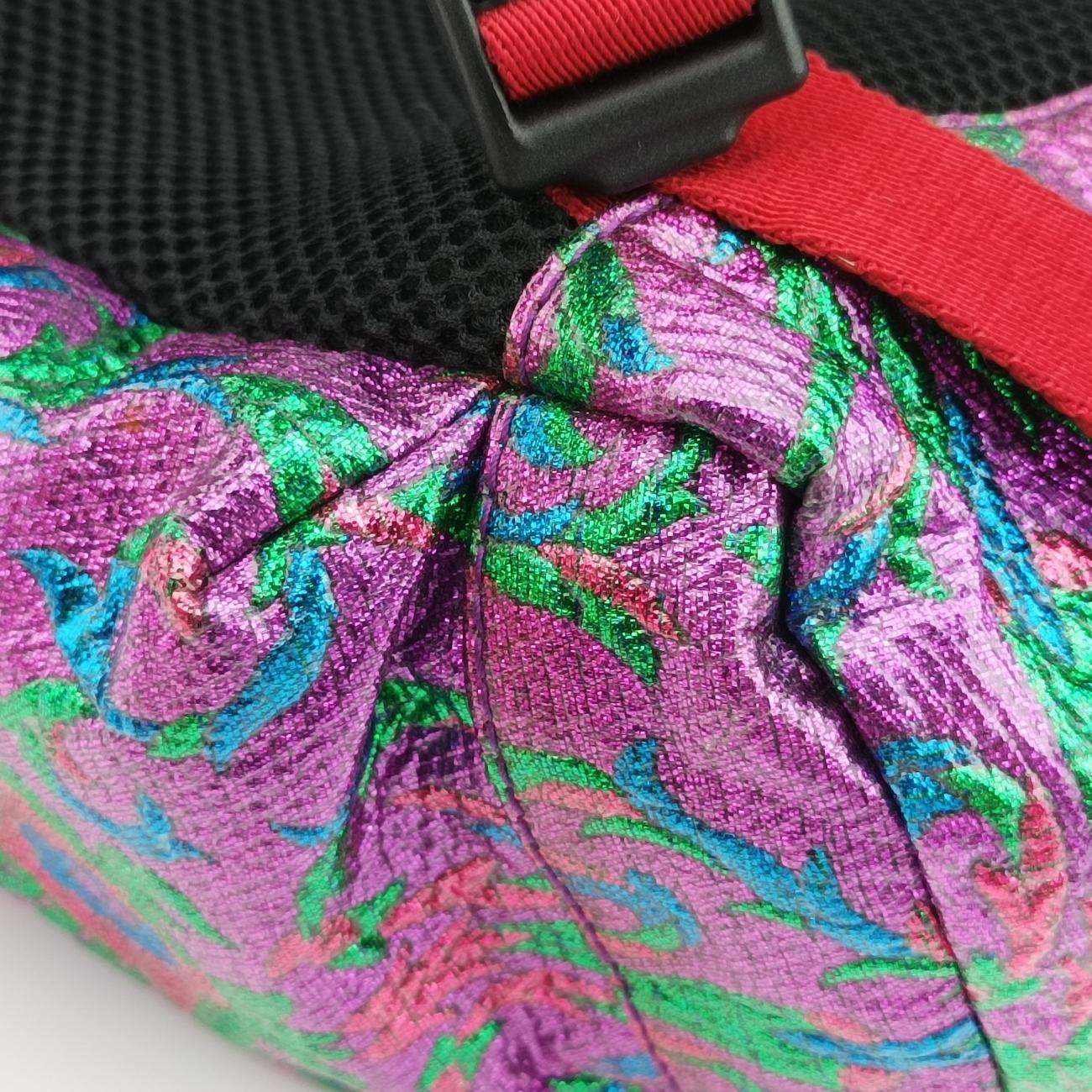 Brocade Techpack Tiger PurplexMulticolour PVC coated canvas 466467 E021641973ブロケード テックパック パープルxマルチカラー PVCコーティングキャンバス 466467 E021641973