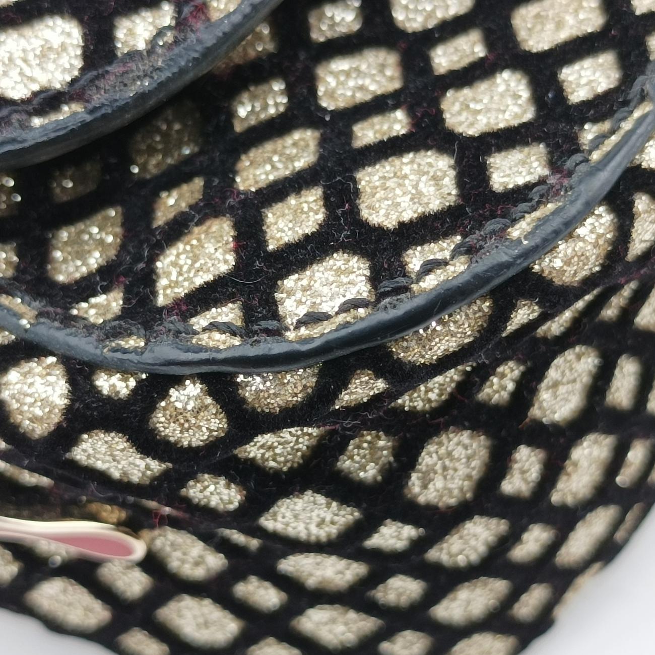 Glitter Accent Sweet CharityBlack × GoldLeather×Patentグリッターアクセント スイートチャリティブラック × ゴールドレザー×パテント