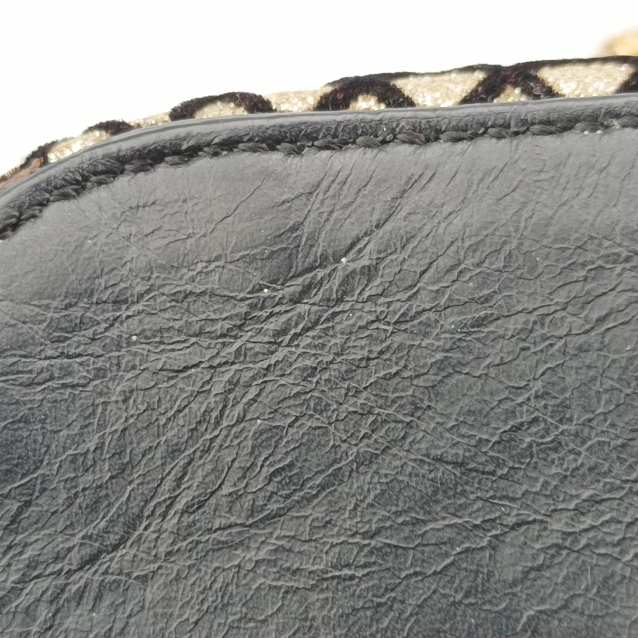 Glitter Accent Sweet CharityBlack × GoldLeather×Patentグリッターアクセント スイートチャリティブラック × ゴールドレザー×パテント