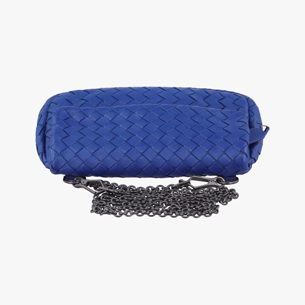 Intrecciato Blue lambskin B06894637Fイントレチャート ブルー ラムスキン B06894637F