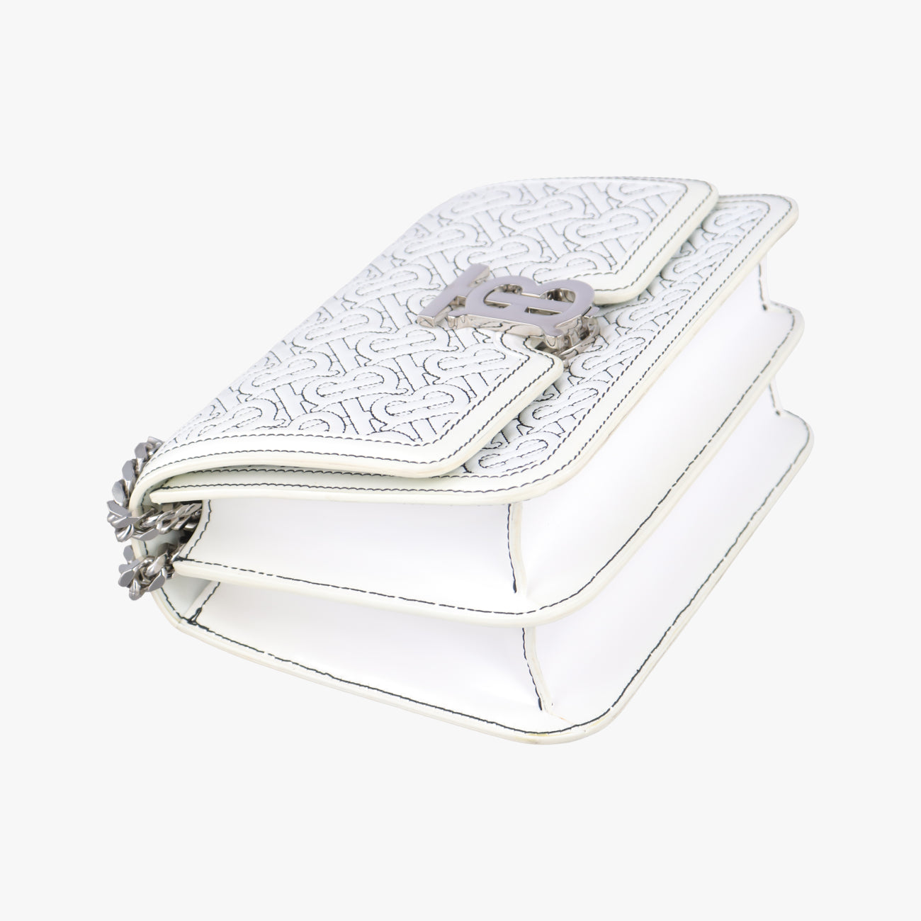 TB Logo White leather BMPPAN1301TBロゴ ホワイト レザー BMPPAN1301