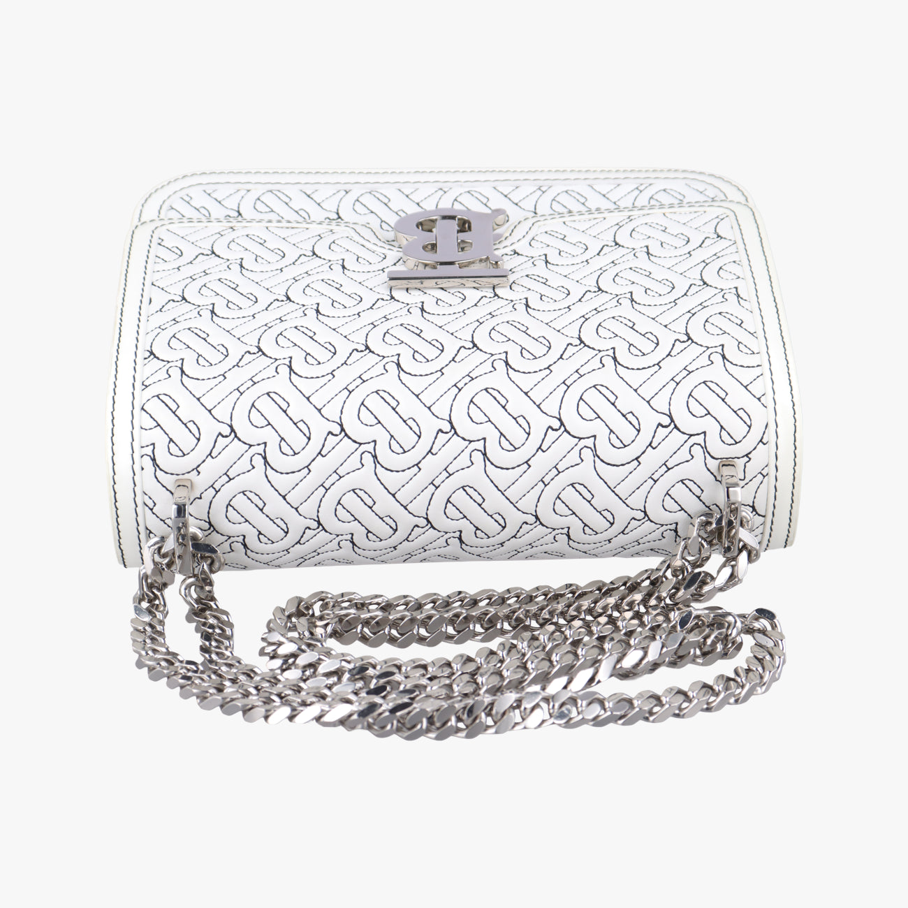 TB Logo White leather BMPPAN1301TBロゴ ホワイト レザー BMPPAN1301