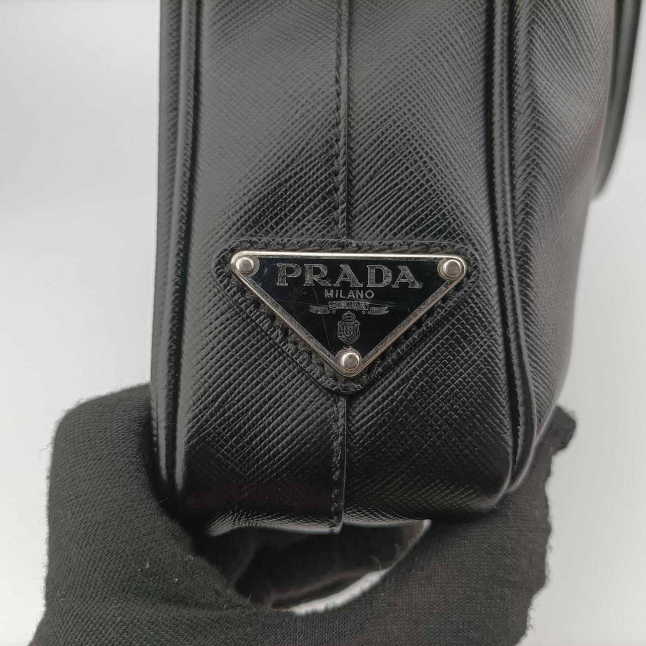 business bag briefcase Black SAFFIANO Leather 38ビジネスバッグ ブリーフケース ブラック サフィアーノレザー 2VE363 38