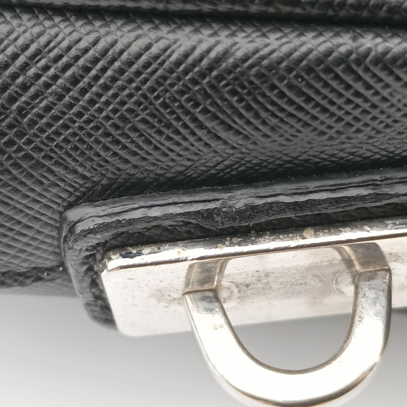 business bag briefcase Black SAFFIANO Leather 38ビジネスバッグ ブリーフケース ブラック サフィアーノレザー 2VE363 38