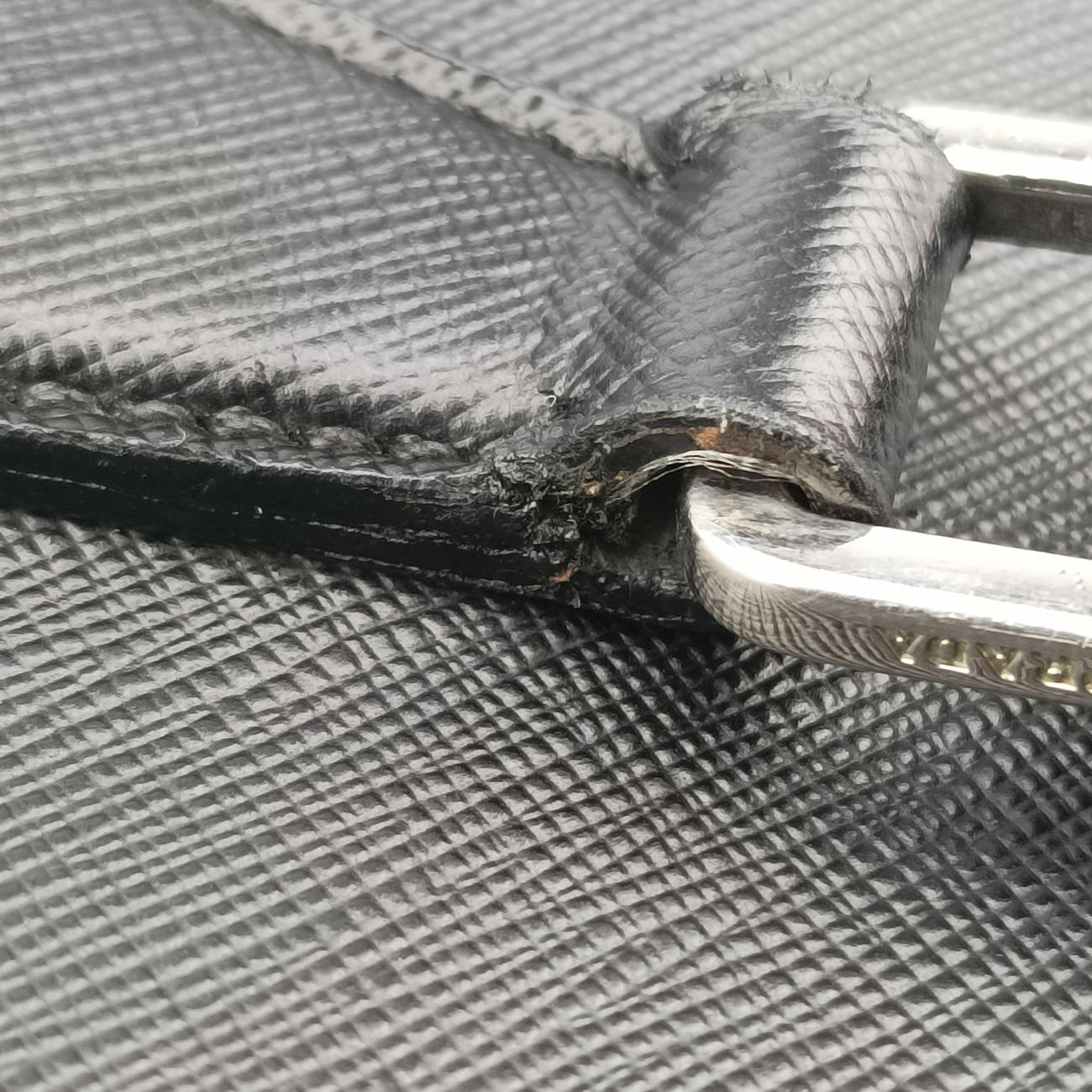 business bag briefcase Black SAFFIANO Leather 38ビジネスバッグ ブリーフケース ブラック サフィアーノレザー 2VE363 38