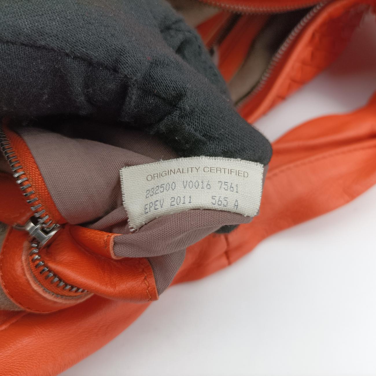 Intrecciato Orange lambskin 232500 V0016 7561 EPEV 2011 565 Aイントレチャート オレンジ ラムスキン 232500 V0016 7561 EPEV 2011 565 A