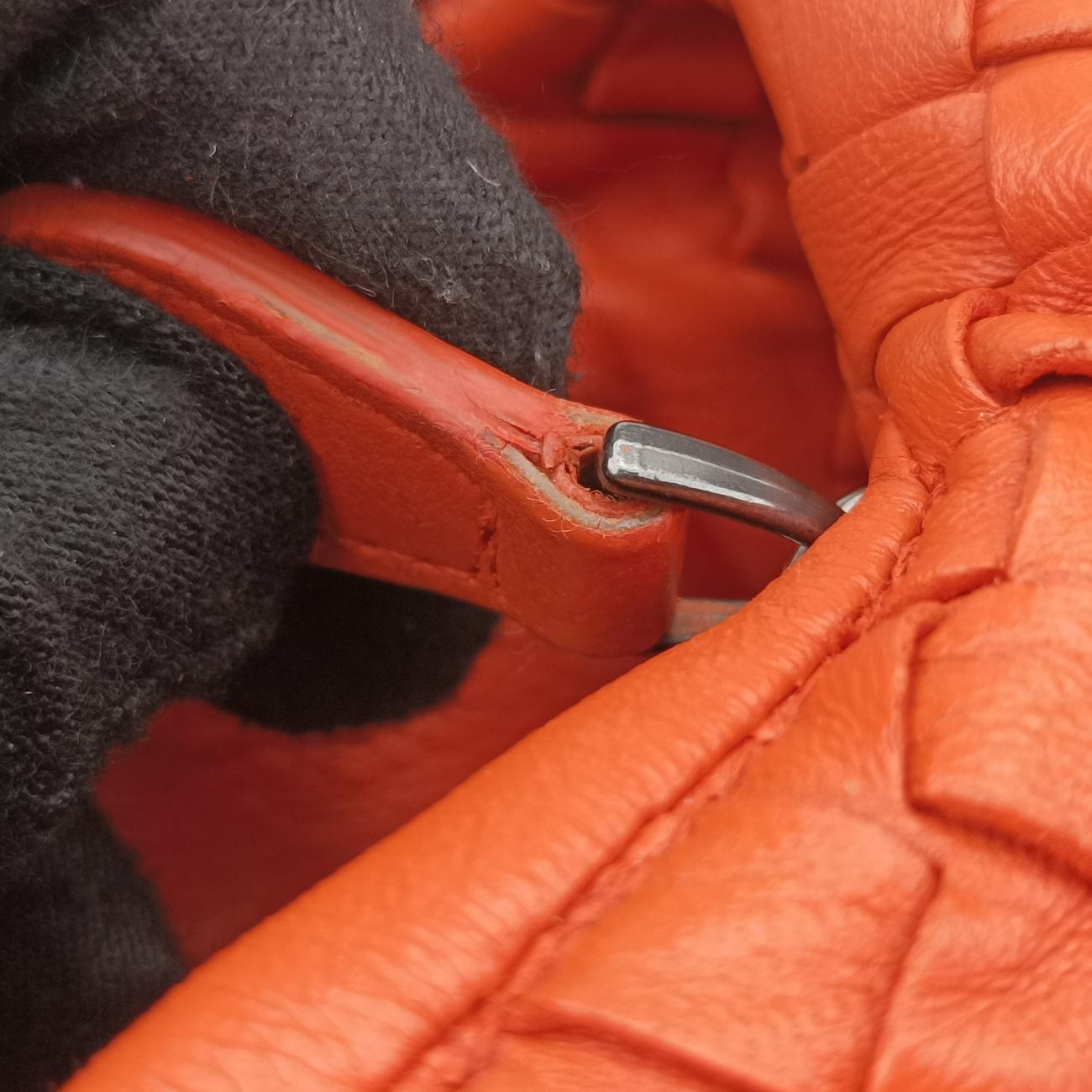 Intrecciato Orange lambskin 232500 V0016 7561 EPEV 2011 565 Aイントレチャート オレンジ ラムスキン 232500 V0016 7561 EPEV 2011 565 A