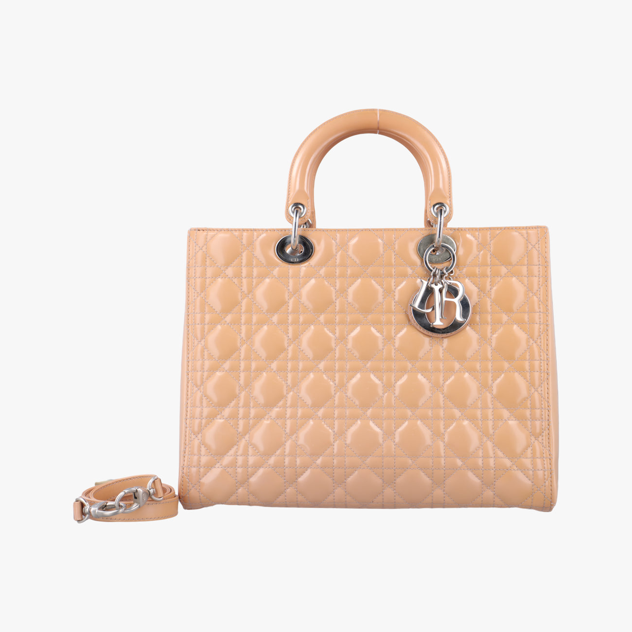Lady Dior Beige Patent 13-BO-0183レディディオール ベージュ パテント 13-BO-0183