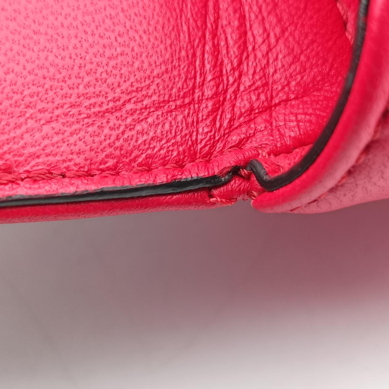 Galvani Roman Stud Flap Red Leather ICチップガルヴァーニ ローマン スタッド フラップ レッド レザー ICチップ