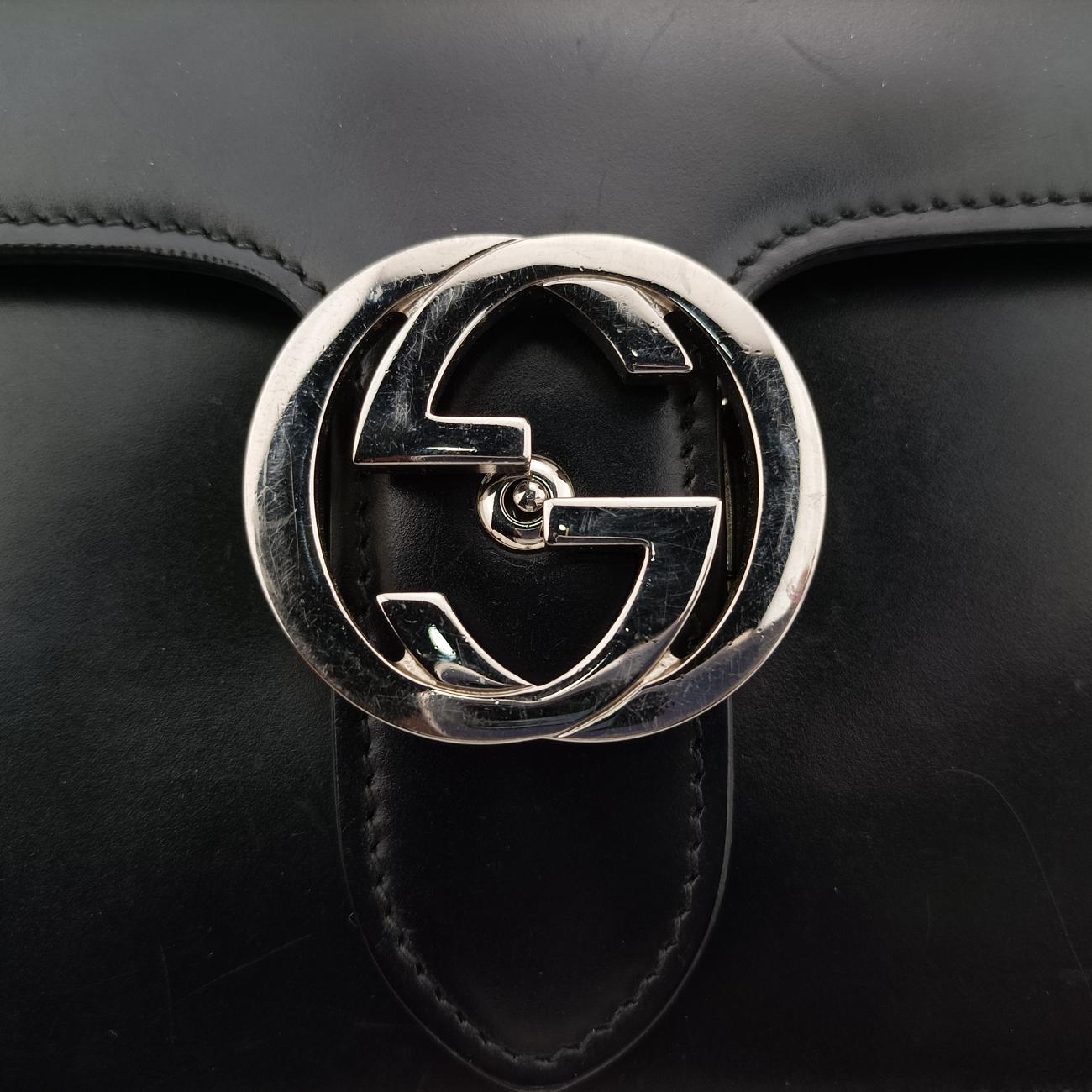 Interlocking GBlackEnamel387609A018961404インターロッキングGブラックエナメル387609A018961404