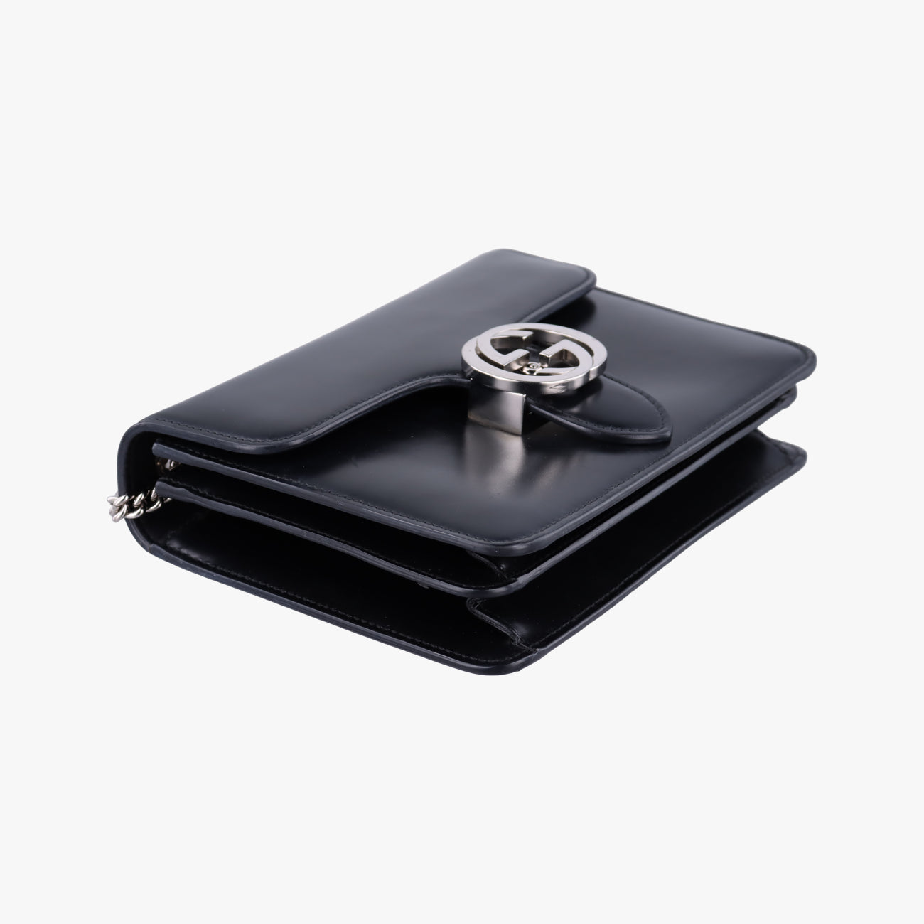 Interlocking GBlackEnamel387609A018961404インターロッキングGブラックエナメル387609A018961404