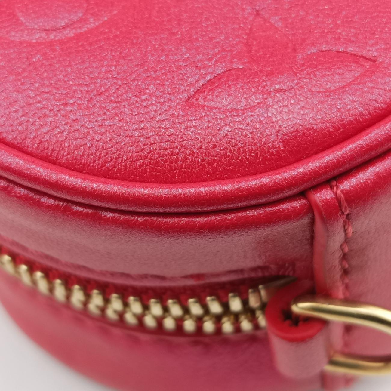 Heart on Chain Red Lambskin M80837 ICチップハートオンチェーン レッド ラムスキン M80837 ICチップ