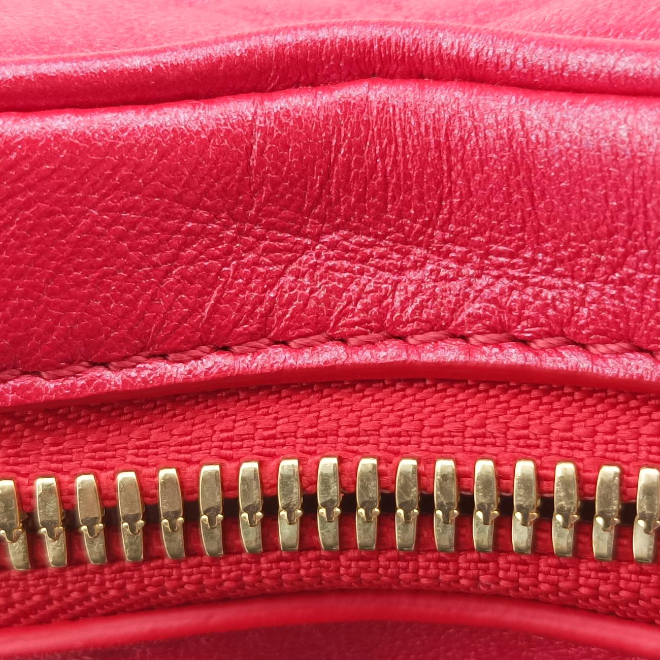 Heart on Chain Red Lambskin M80837 ICチップハートオンチェーン レッド ラムスキン M80837 ICチップ