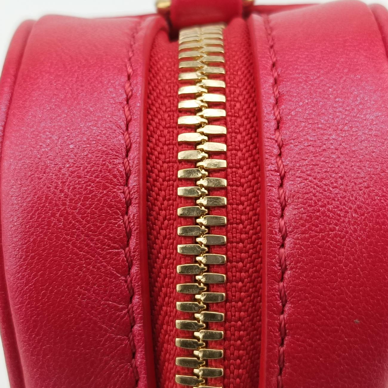 Heart on Chain Red Lambskin M80837 ICチップハートオンチェーン レッド ラムスキン M80837 ICチップ