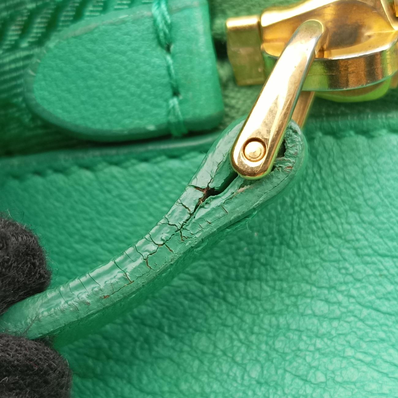 Triangular logo plate Green nylon 14三角ロゴプレート  グリーン ナイロン 14