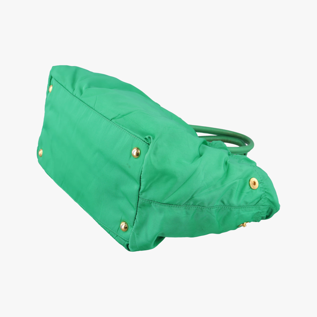 Triangular logo plate Green nylon 14三角ロゴプレート  グリーン ナイロン 14