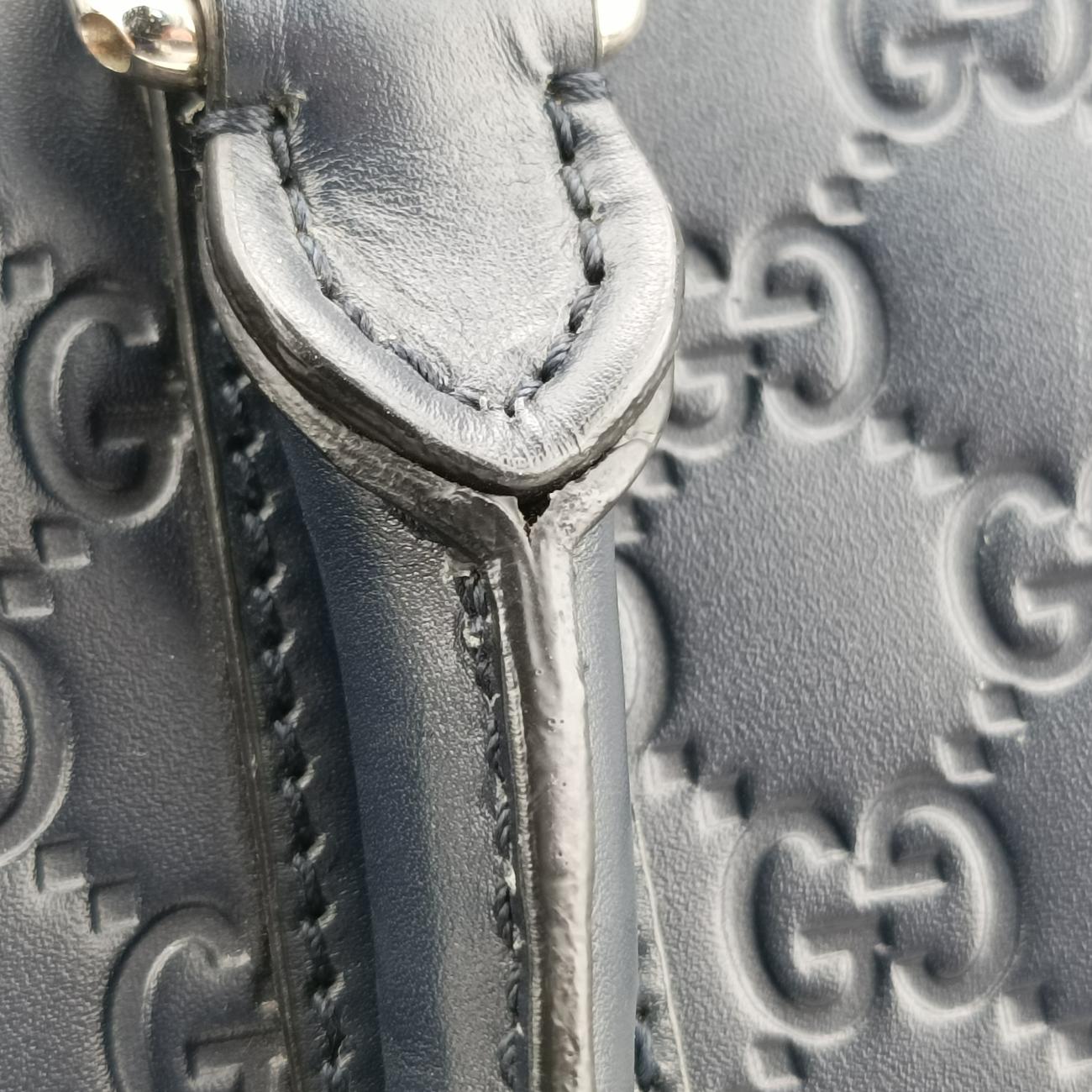 Guccissima Navy Leather 435322 B021456394グッチシマ ネイビー レザー 435322 B021456394