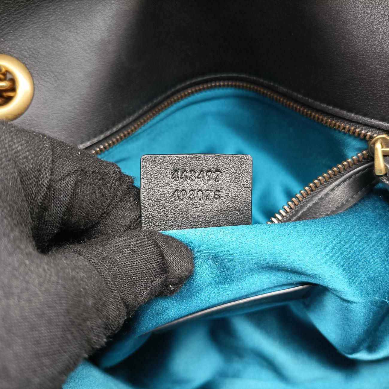 GG Marmont Black velour G025329507GGマーモント ブラック ベロア 443497 G025329507