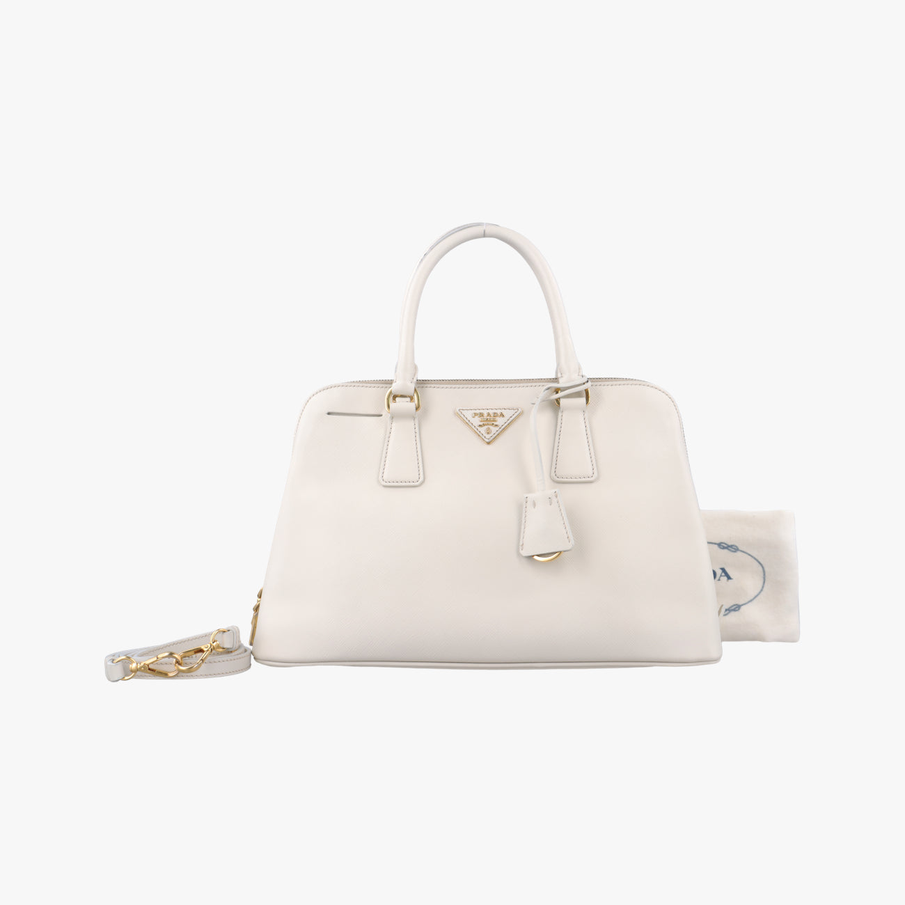 Large Promenade Satchel White SAFFIANO Leather BL0837 25ラージ プロムナード サッチェル ホワイト サフィアーノレザー BL0837 25
