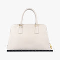 Large Promenade Satchel White SAFFIANO Leather BL0837 25ラージ プロムナード サッチェル ホワイト サフィアーノレザー BL0837 25