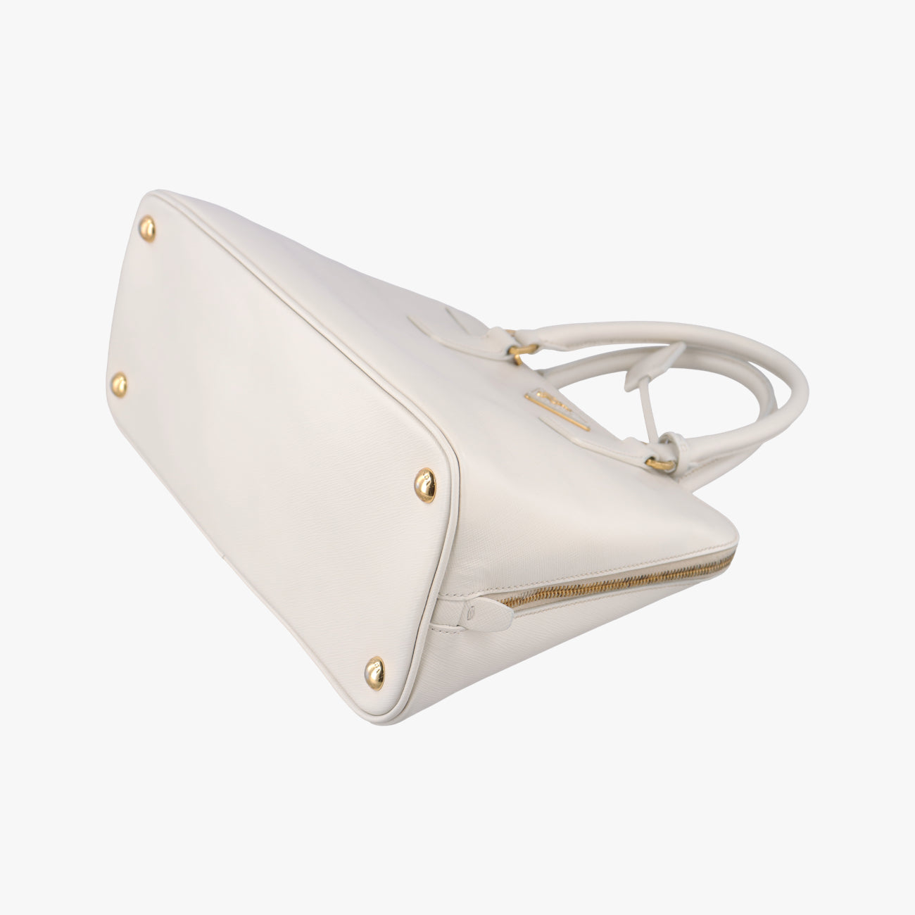 Large Promenade Satchel White SAFFIANO Leather BL0837 25ラージ プロムナード サッチェル ホワイト サフィアーノレザー BL0837 25