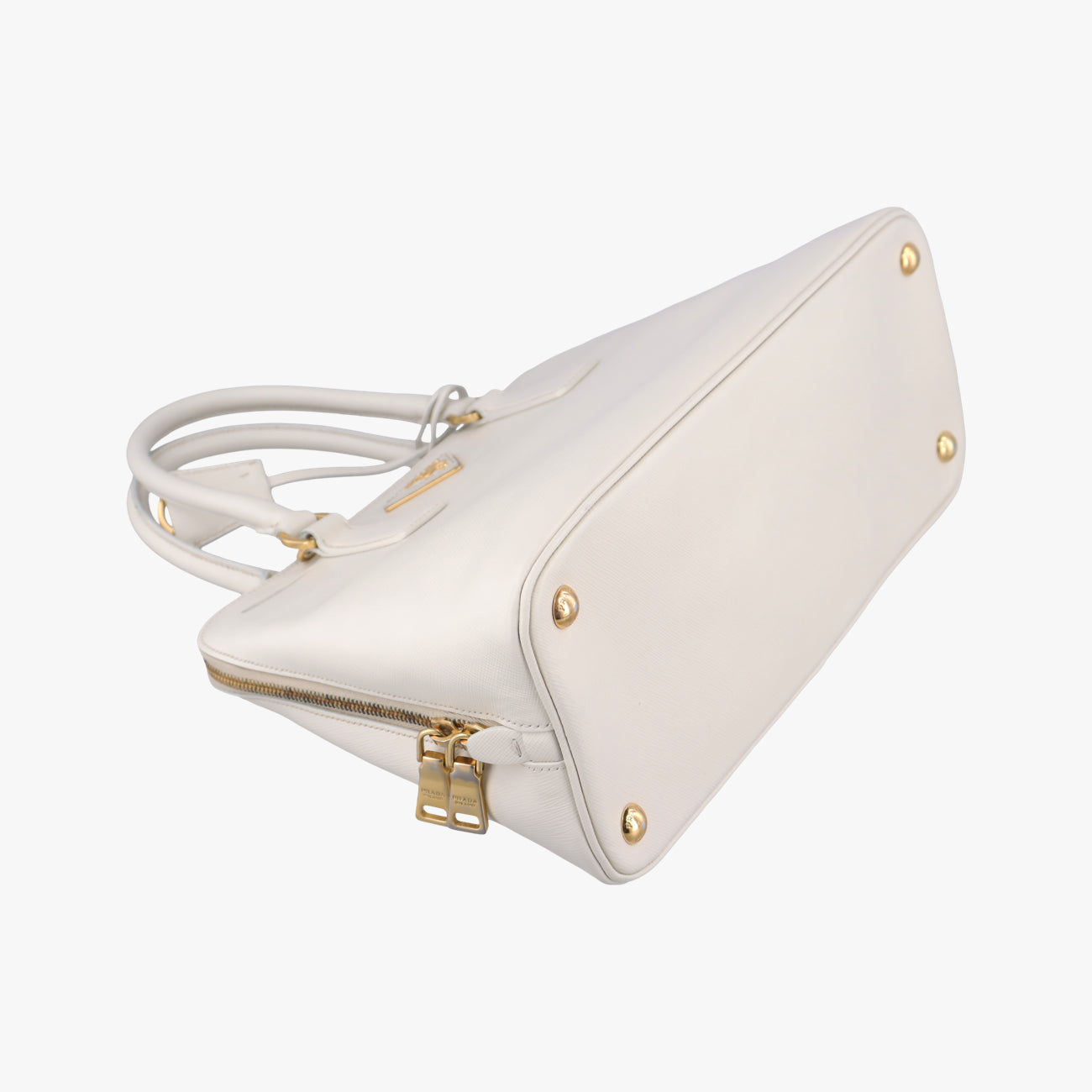 Large Promenade Satchel White SAFFIANO Leather BL0837 25ラージ プロムナード サッチェル ホワイト サフィアーノレザー BL0837 25