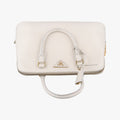Large Promenade Satchel White SAFFIANO Leather BL0837 25ラージ プロムナード サッチェル ホワイト サフィアーノレザー BL0837 25