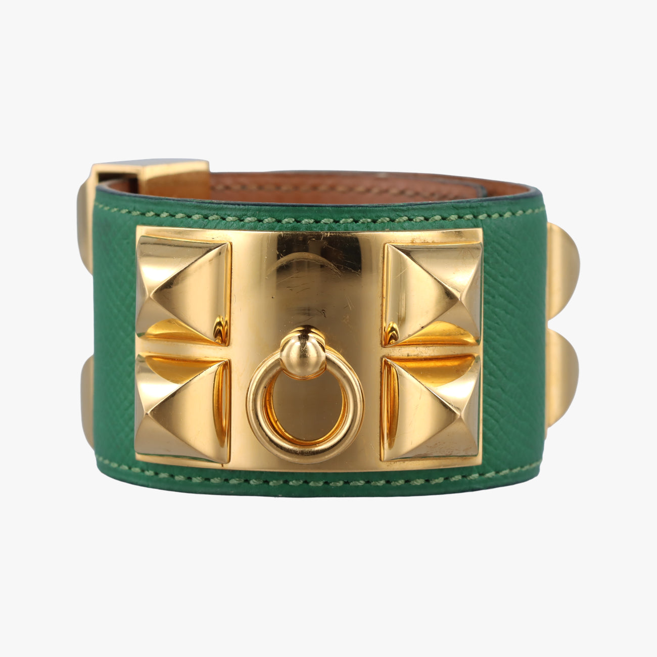 Collier de chien Green×golden Leather × GP 〇Xコリエ ド シアン グリーン×ゴールド レザー×GP 〇X