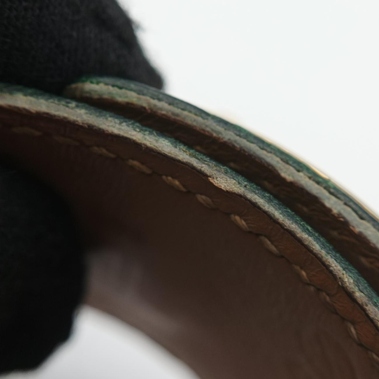 Collier de chien Green×golden Leather × GP 〇Xコリエ ド シアン グリーン×ゴールド レザー×GP 〇X