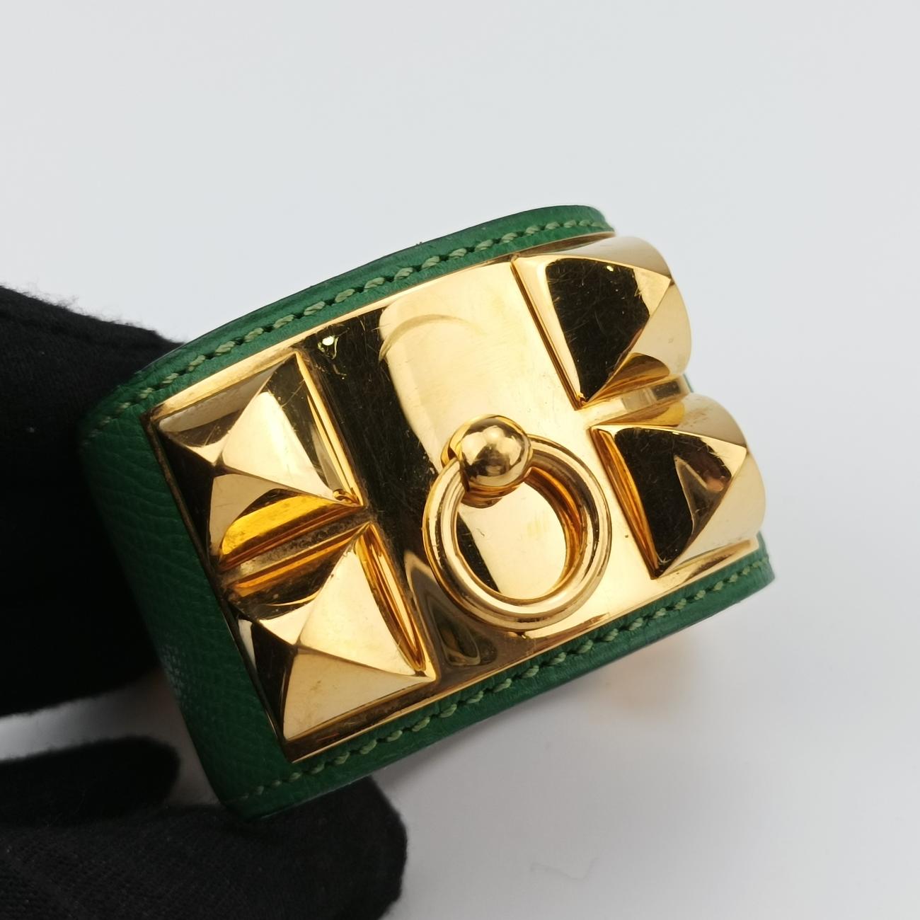 Collier de chien Green×golden Leather × GP 〇Xコリエ ド シアン グリーン×ゴールド レザー×GP 〇X
