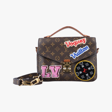 Pochette MéTIS MM Brown×multi Monogram Patches M43991 DR3188ポシェット メティス モノグラム/ブラウン系×マルチ モノグラムパッチーズ M43991 DR3188