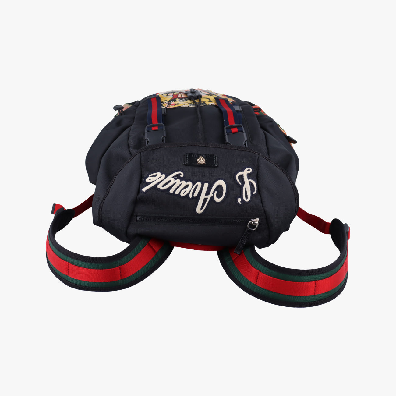 Embroidered Tiger Web Sherry LineBlack×MulticolourCanvas429037F019941959シェリーライン エンブロイダリータイガーブラック×マルチカラーキャンバス429037F019941959