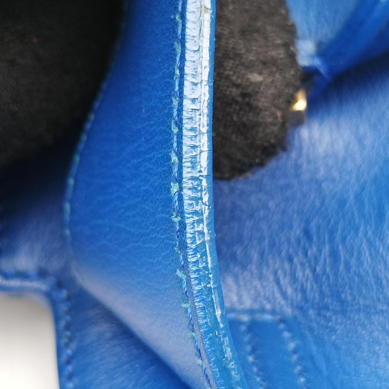 BABY CABAS Blue Leather 394461 DMR394461.0315ベイビーカバス ブルー レザー 394461 DMR394461.0315