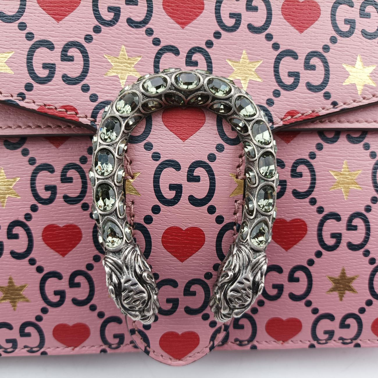 Dionysus Pink×multicolor Leather 400249 H031480472ディオニュソス ピンク×マルチカラー レザー 400249 H031480472