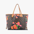 Neverfull MM brown×multi Monogram rose M48613 VI0039ネヴァーフルMM モノグラム/ブラウン系×マルチ モノグラムローズ M48613 VI0039