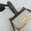 Cahier Black×white Leather×SAFFIANO Leather 1BD045 25カイエ ブラック×ホワイト レザー×サフィアーノレザー 1BD045 25