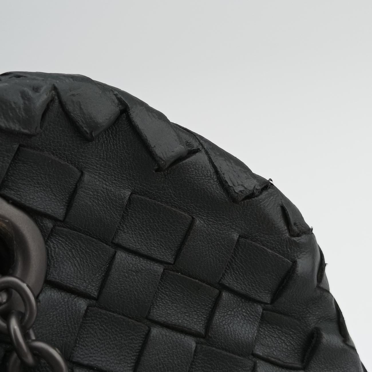 Duo Intrecciato Black lambskin B03448063Qデュオ イントレチャート ブラック ラムスキン B03448063Q