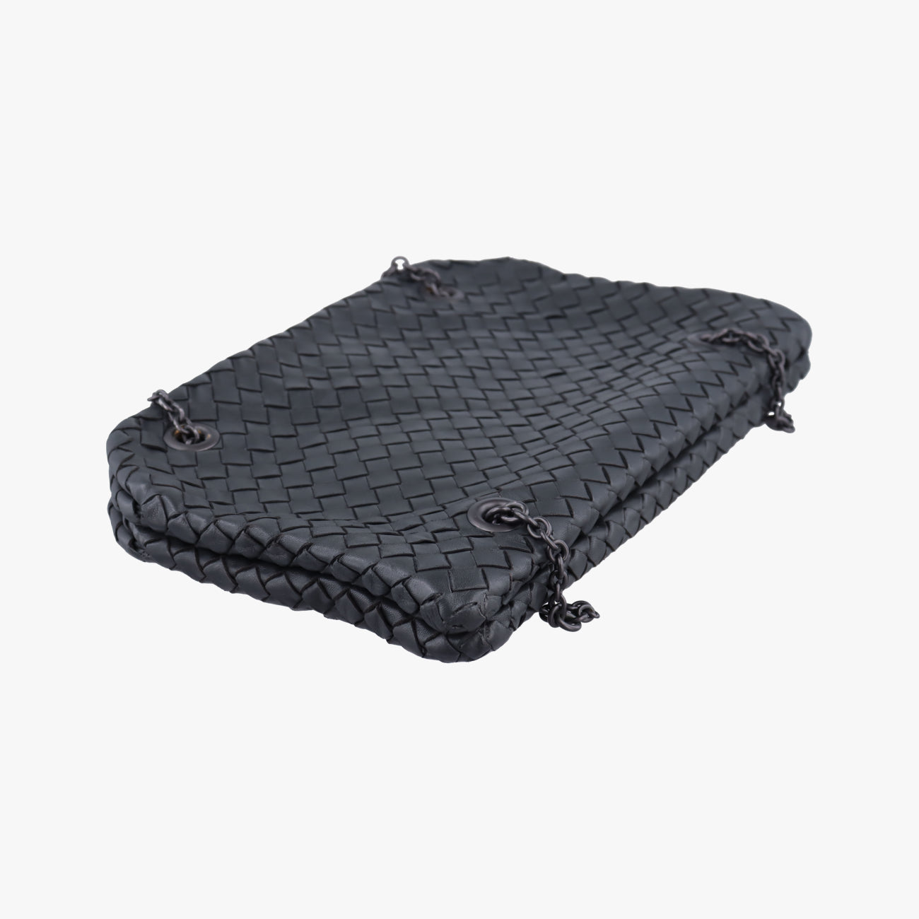 Duo Intrecciato Black lambskin B03448063Qデュオ イントレチャート ブラック ラムスキン B03448063Q