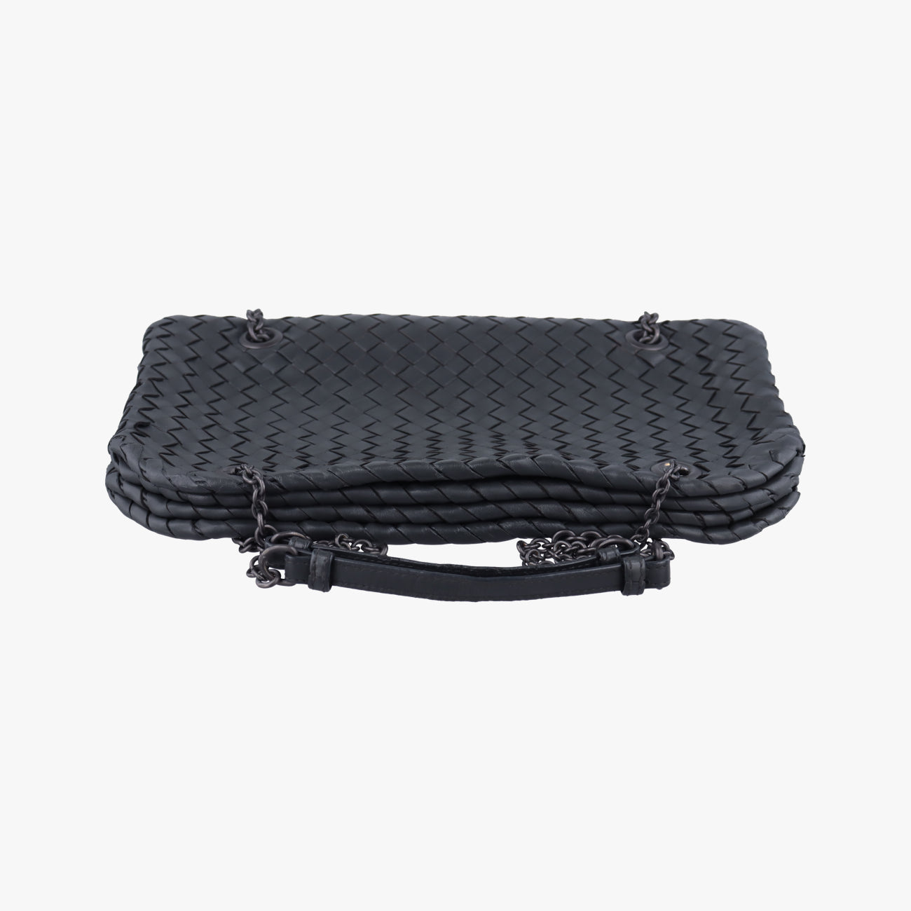 Duo Intrecciato Black lambskin B03448063Qデュオ イントレチャート ブラック ラムスキン B03448063Q