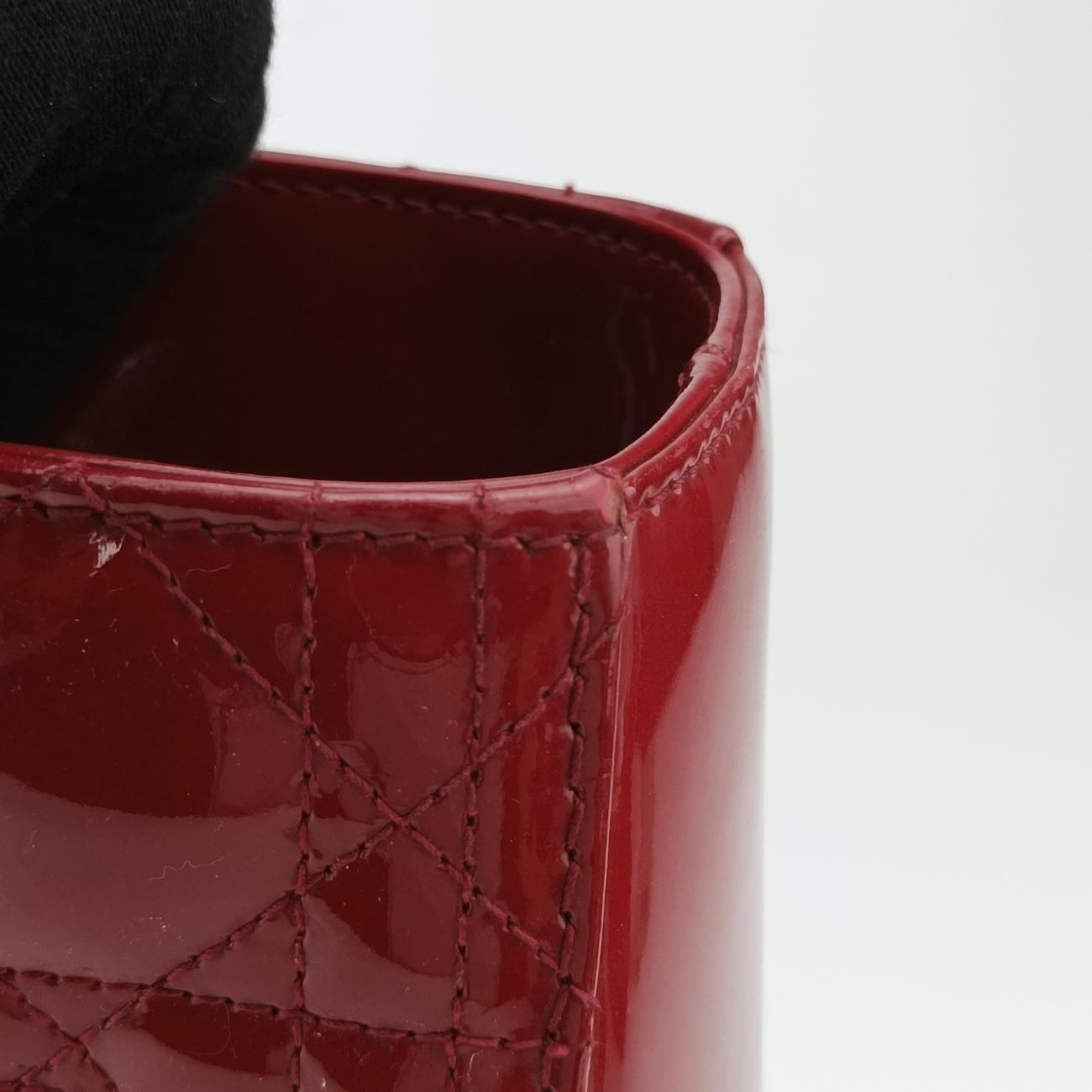 Lady Dior Red patent 16-BO-0114レディディオール レッド パテント 16-BO-0114